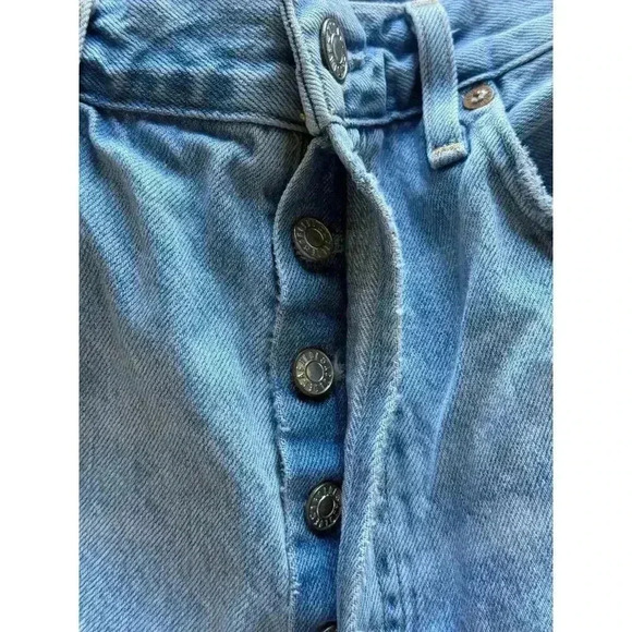 AGOLDE Womens Riley High Rise Straight Crop Jeans Size 29 Light Wash - Picture 9 of 11